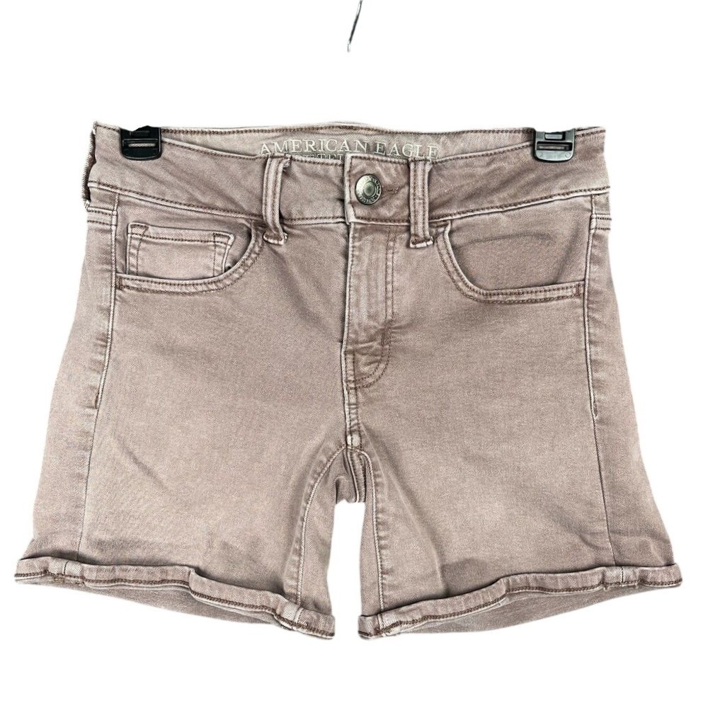 American Eagle Shorts Womens 2 Jean Denim Midi‎ Casual Stretch Bermuda